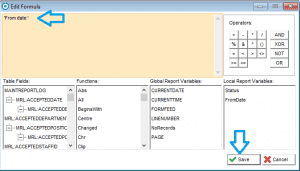 Custom Reports - Edit Report - PDF - Detail Band Filter 3